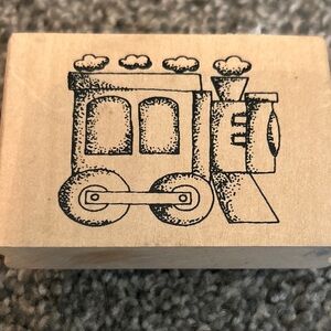 Crafting Rubber stamps Large Train Stamp Locomotive Little Rubber